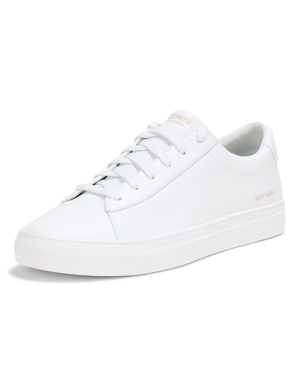 Skechers White Leather Casual Lace-Up Sneakers Arch Fit Legend Top Notch 7.5